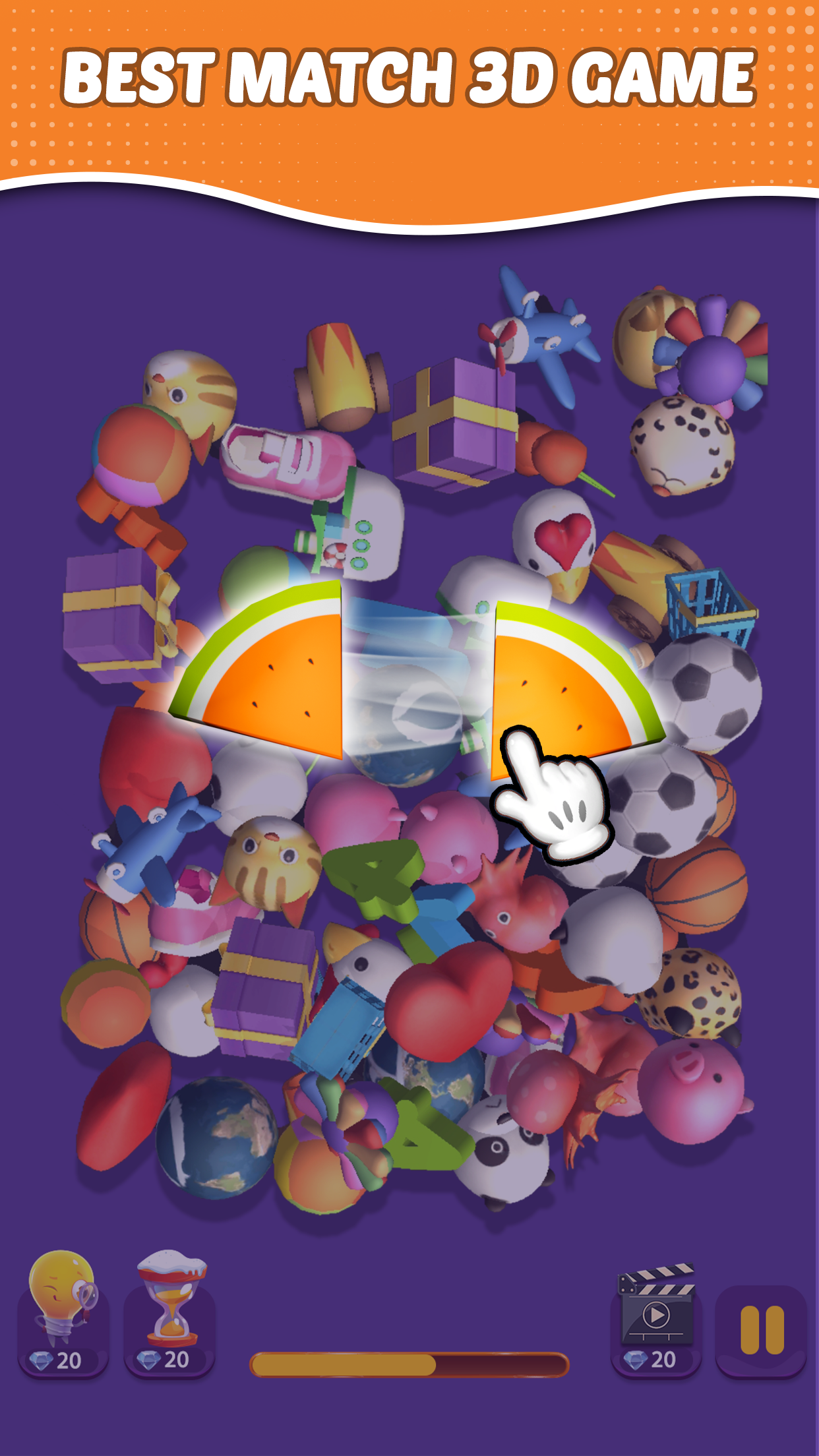 اسکرین شات 5 بازی Pair Me 3D : Match 3D Game