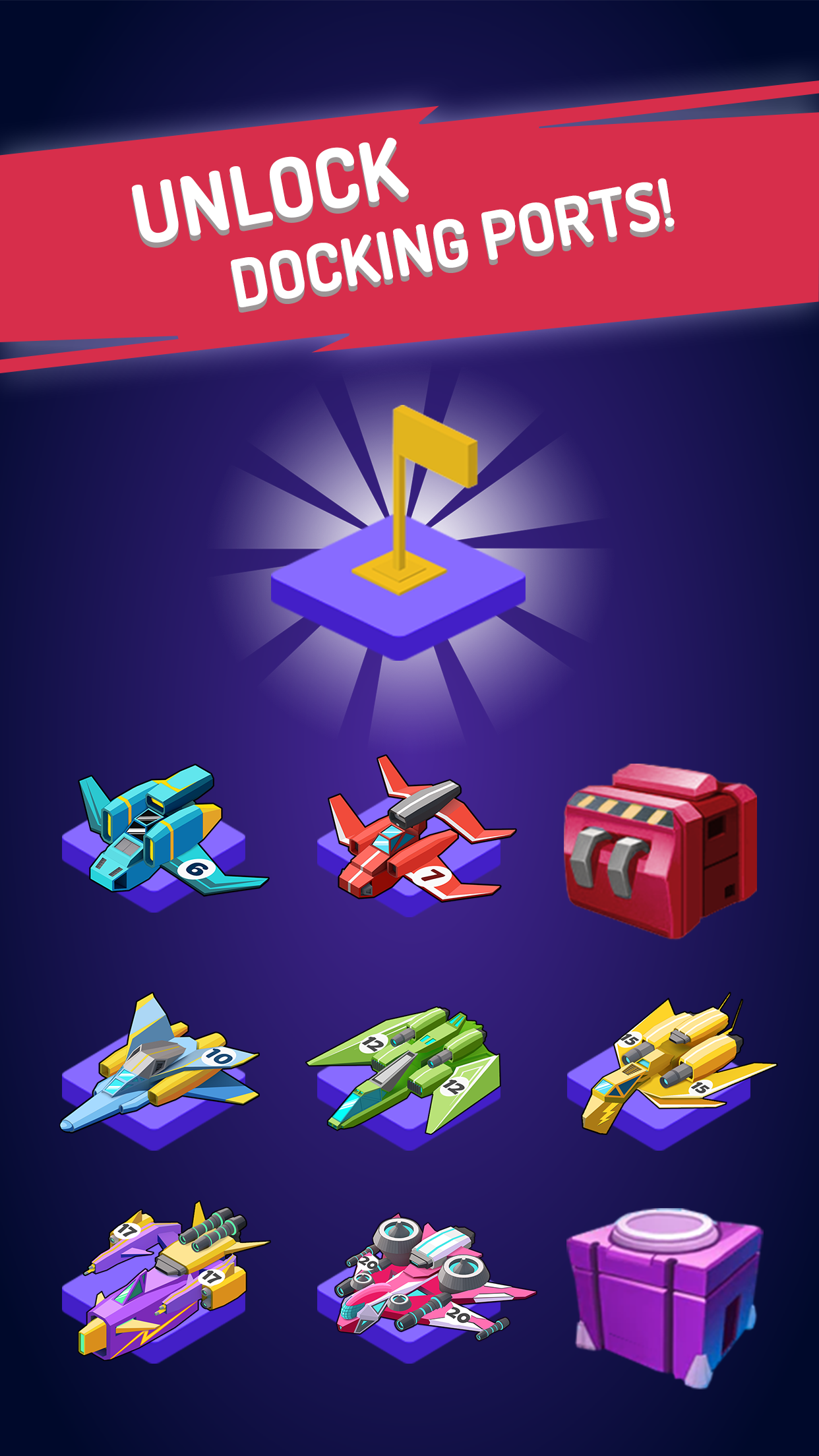 اسکرین شات 2 بازی Merge Spaceships - Idle Space