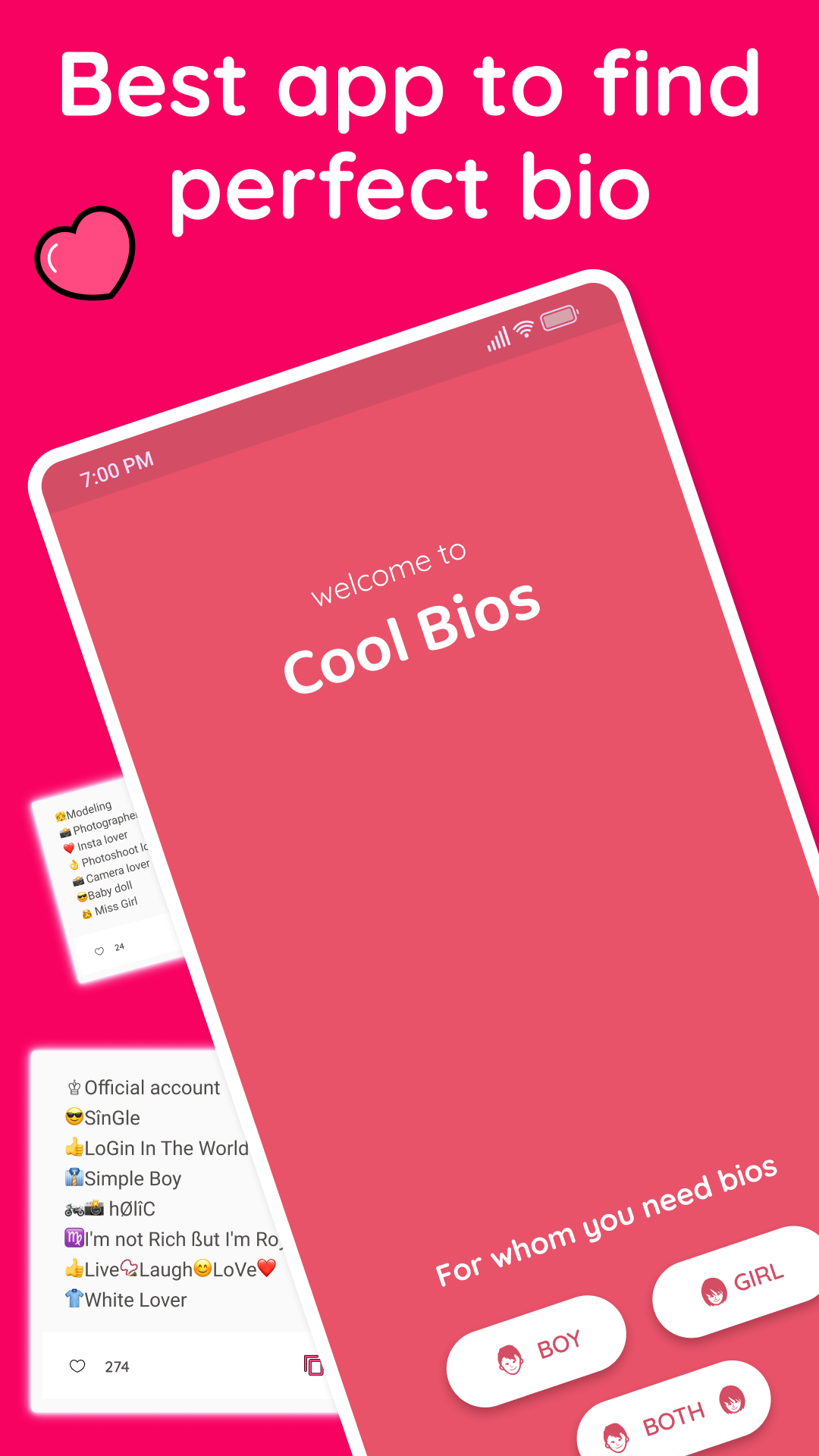 اسکرین شات 2 برنامه Cool Bio Quotes Ideas