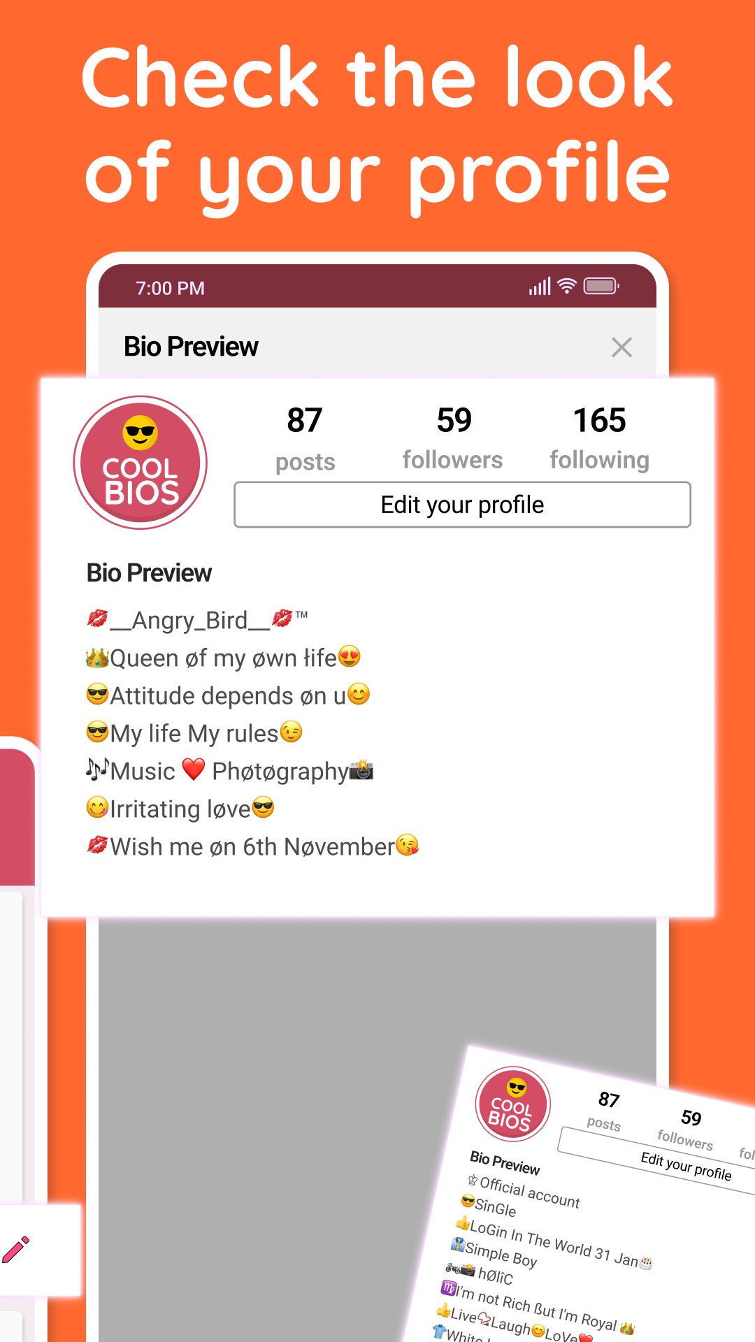 اسکرین شات 5 برنامه Cool Bio Quotes Ideas