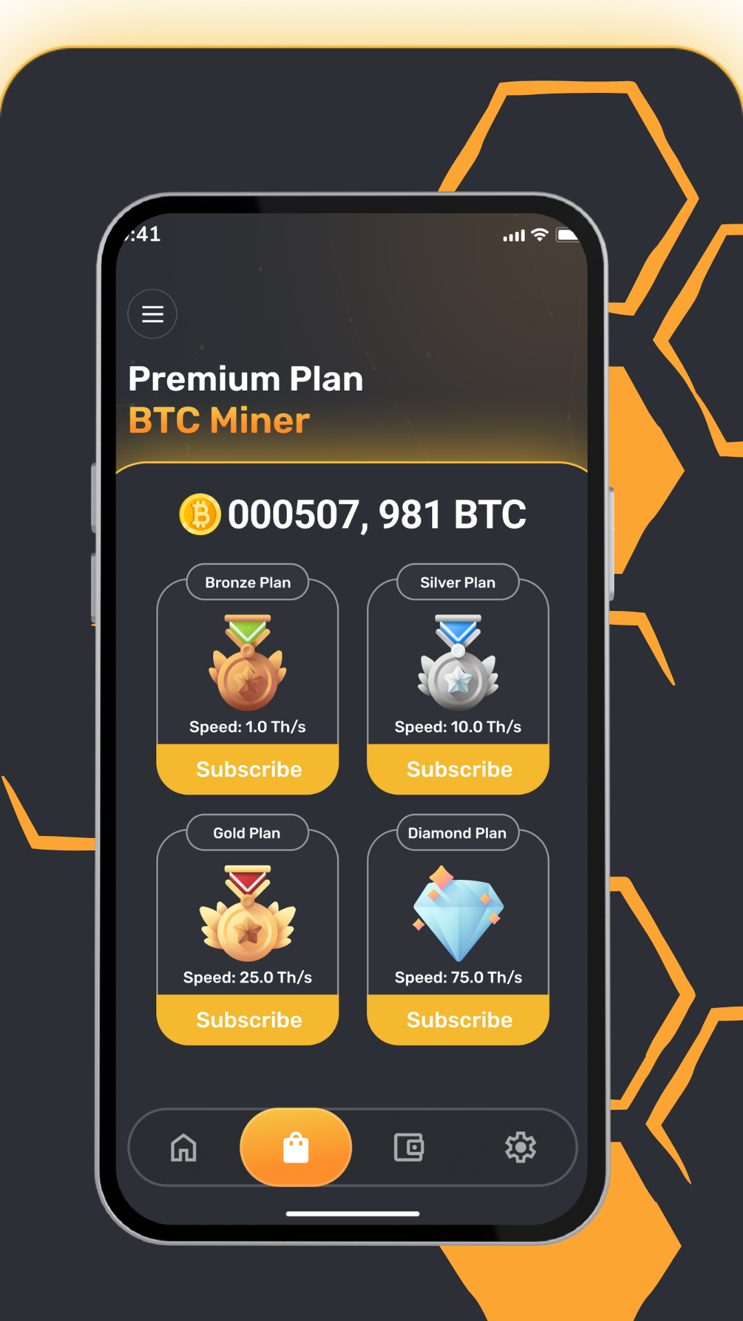 اسکرین شات 3 برنامه CryptoMine - Cloud BTC Miner