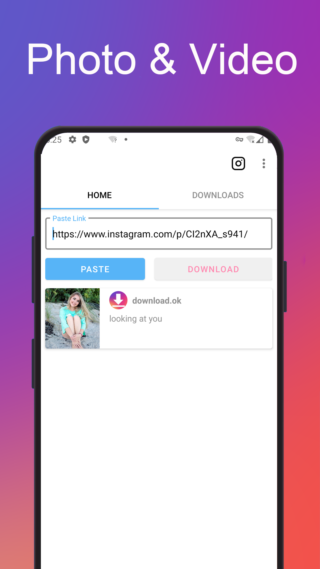 اسکرین شات 1 برنامه Video Downloader : Story Saver