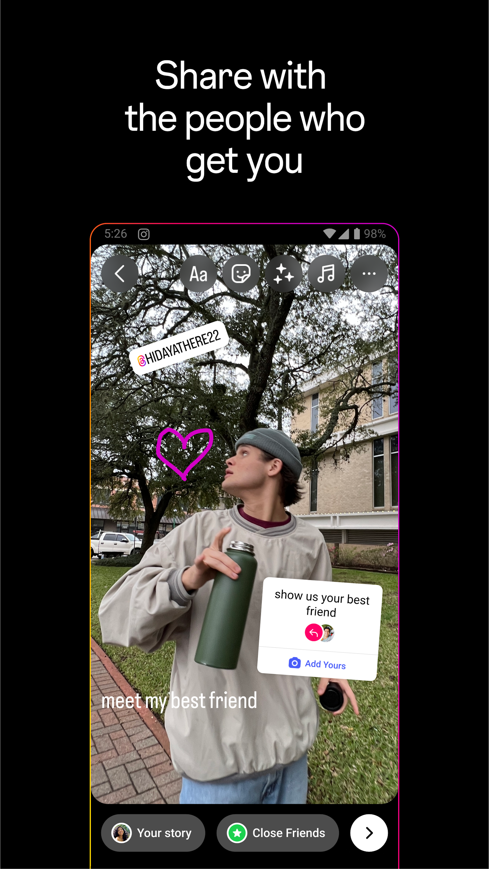 update instagram with myket app