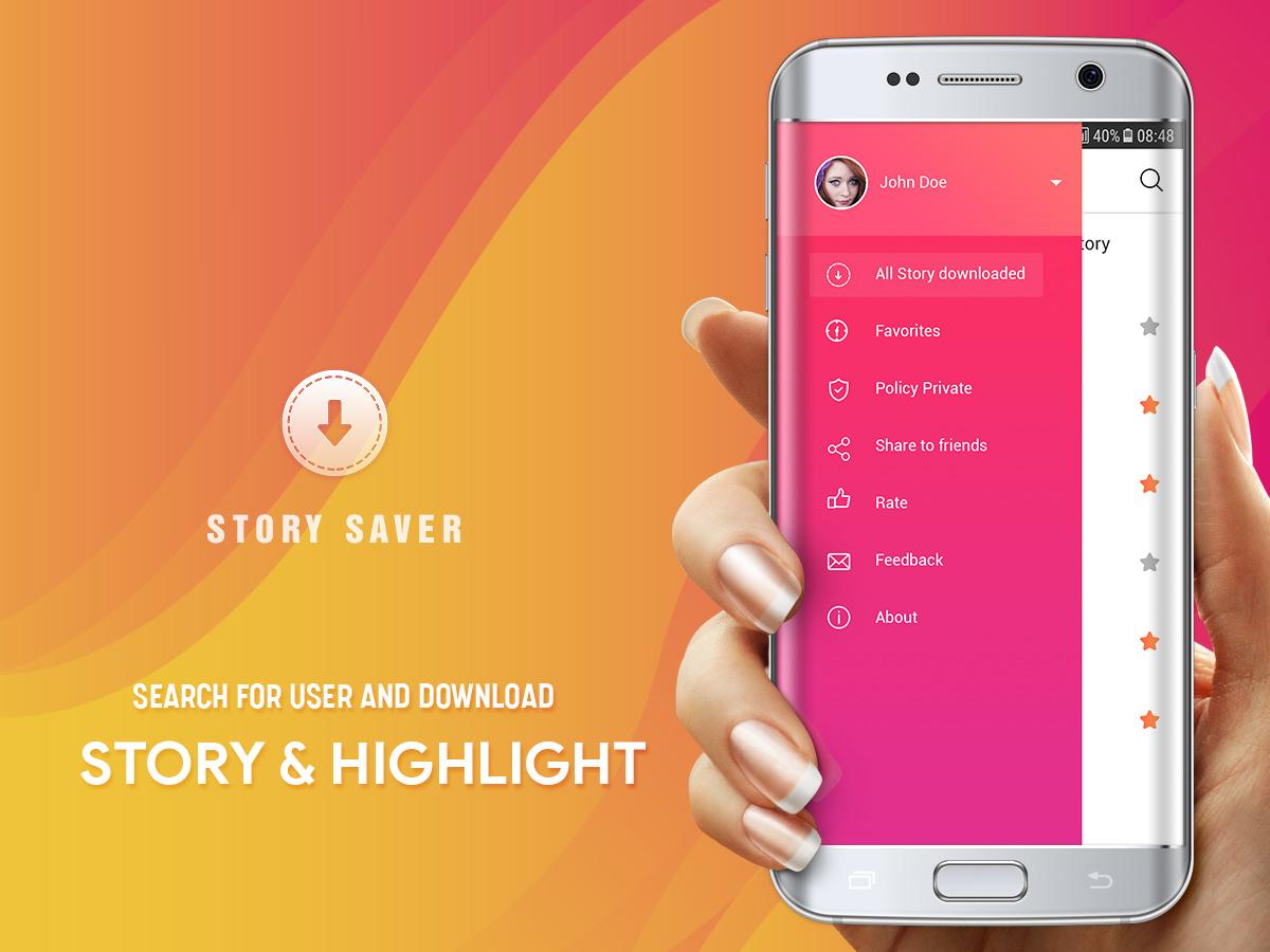 اسکرین شات 3 برنامه Story Saver