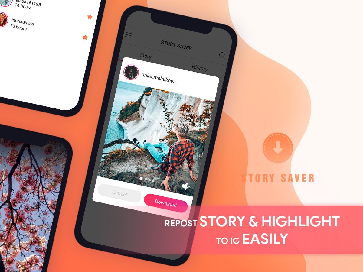 اسکرین شات 1 برنامه Story Saver