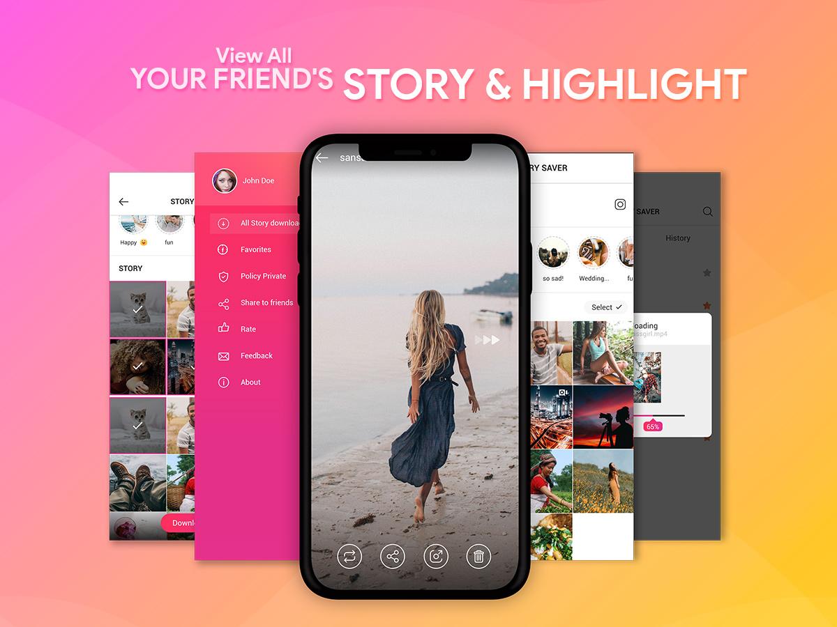 اسکرین شات 2 برنامه Story Saver