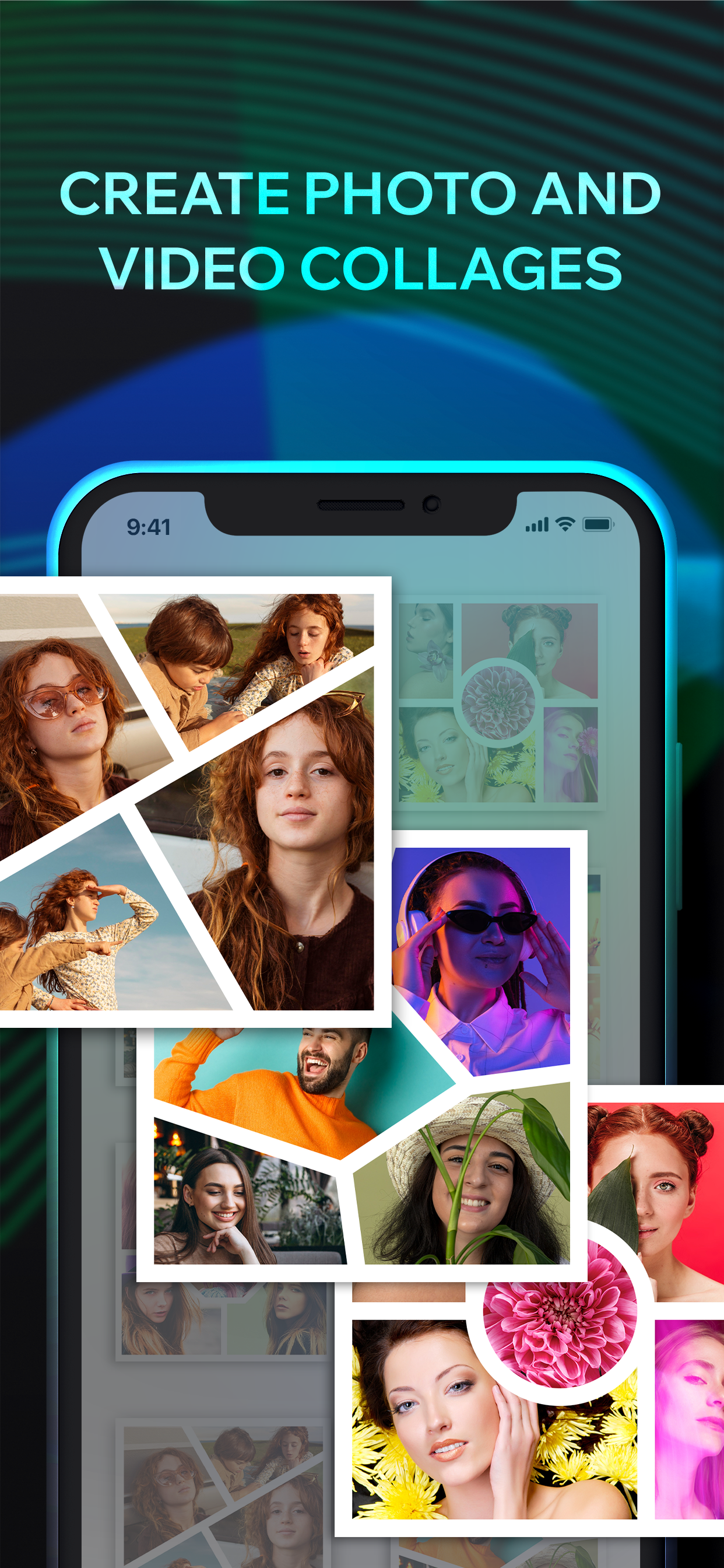 اسکرین شات 1 برنامه Collage video maker & photo