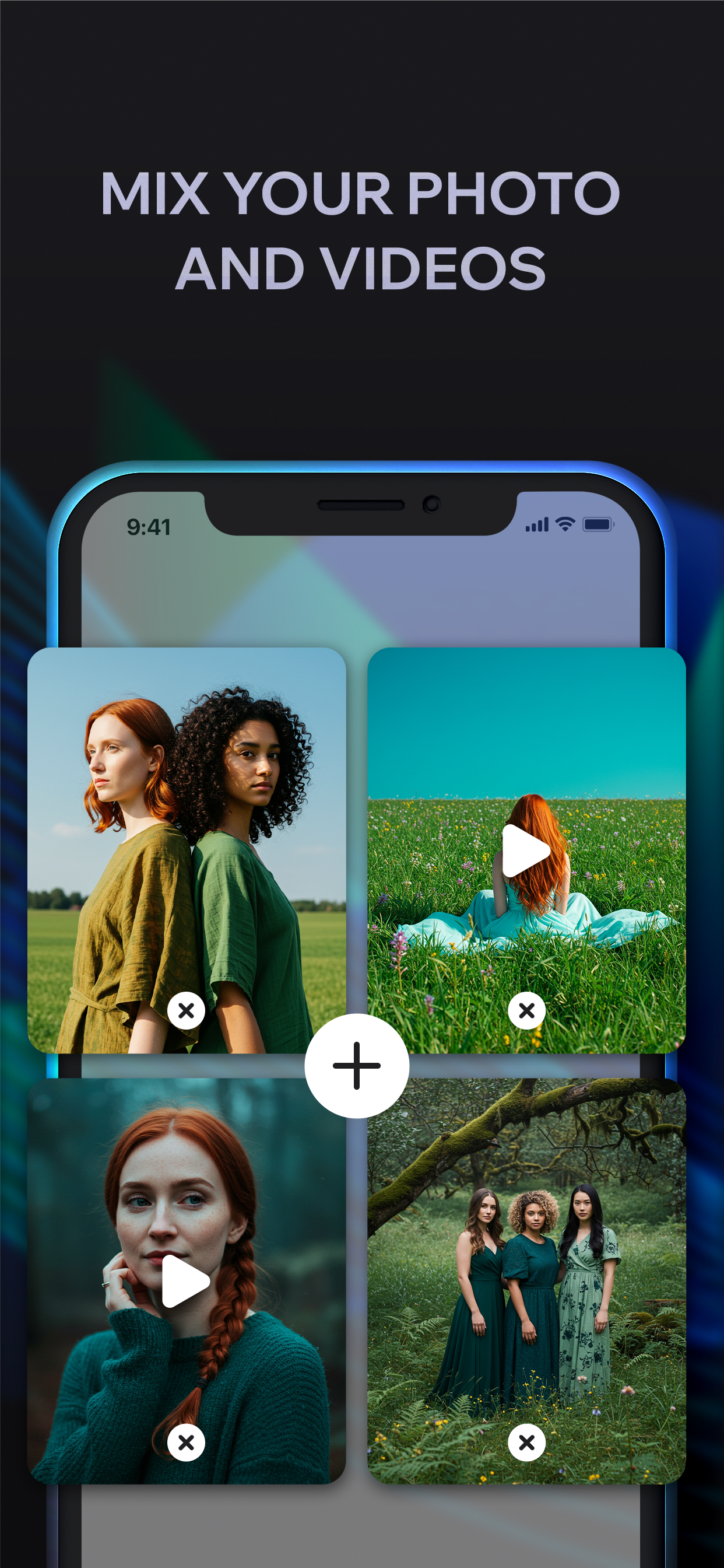 اسکرین شات 3 برنامه Collage video maker & photo