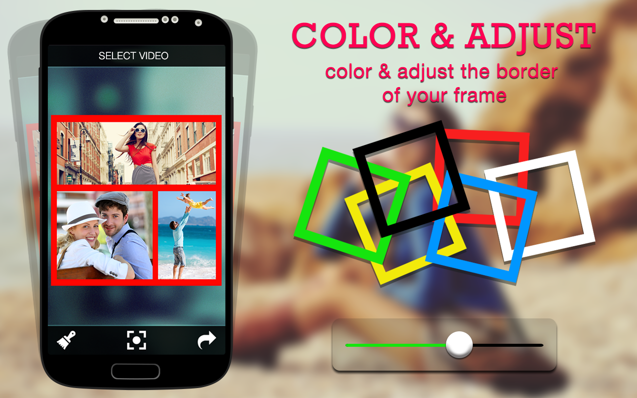 اسکرین شات 4 برنامه Collage video maker & photo