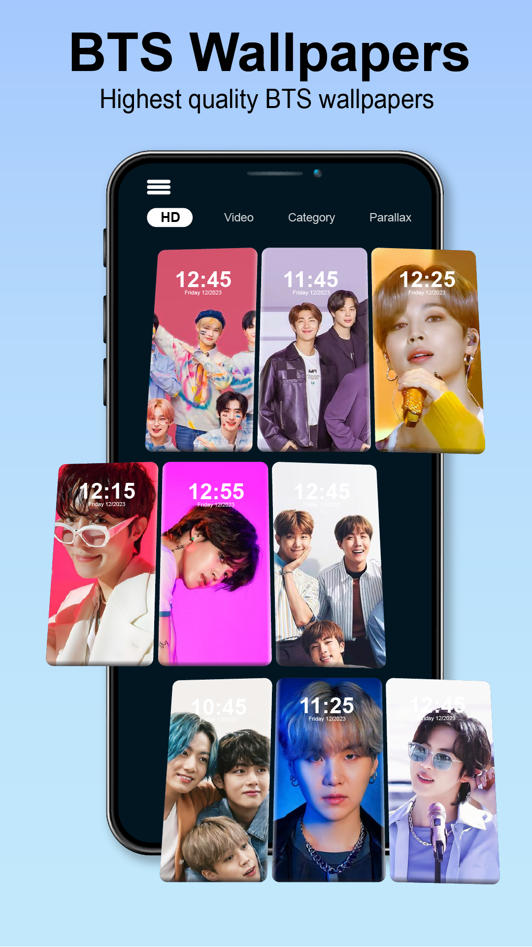 اسکرین شات 2 برنامه BTS Video Wallpapers Live 4k