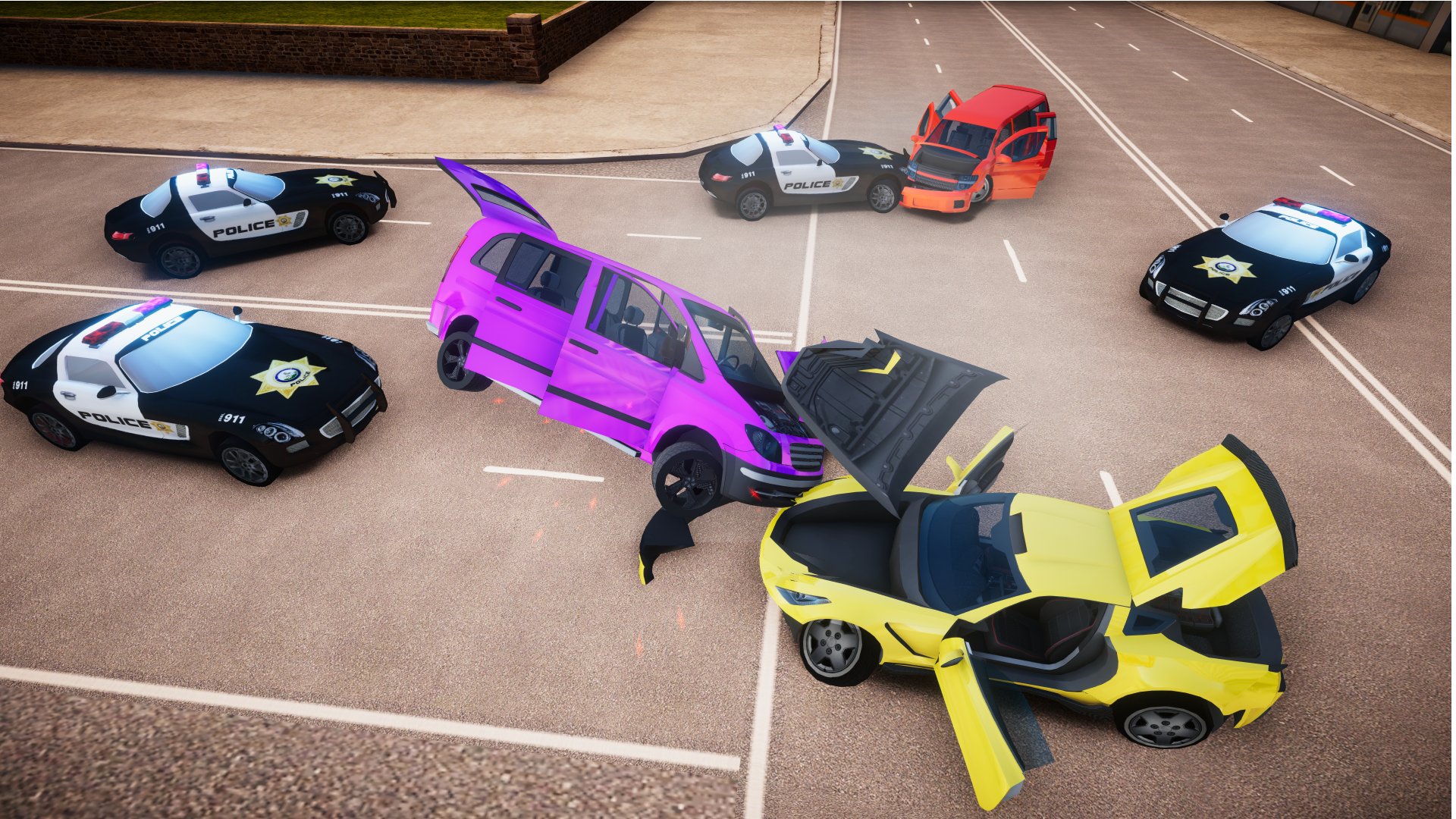 اسکرین شات 2 بازی Car Simulator: Crash City