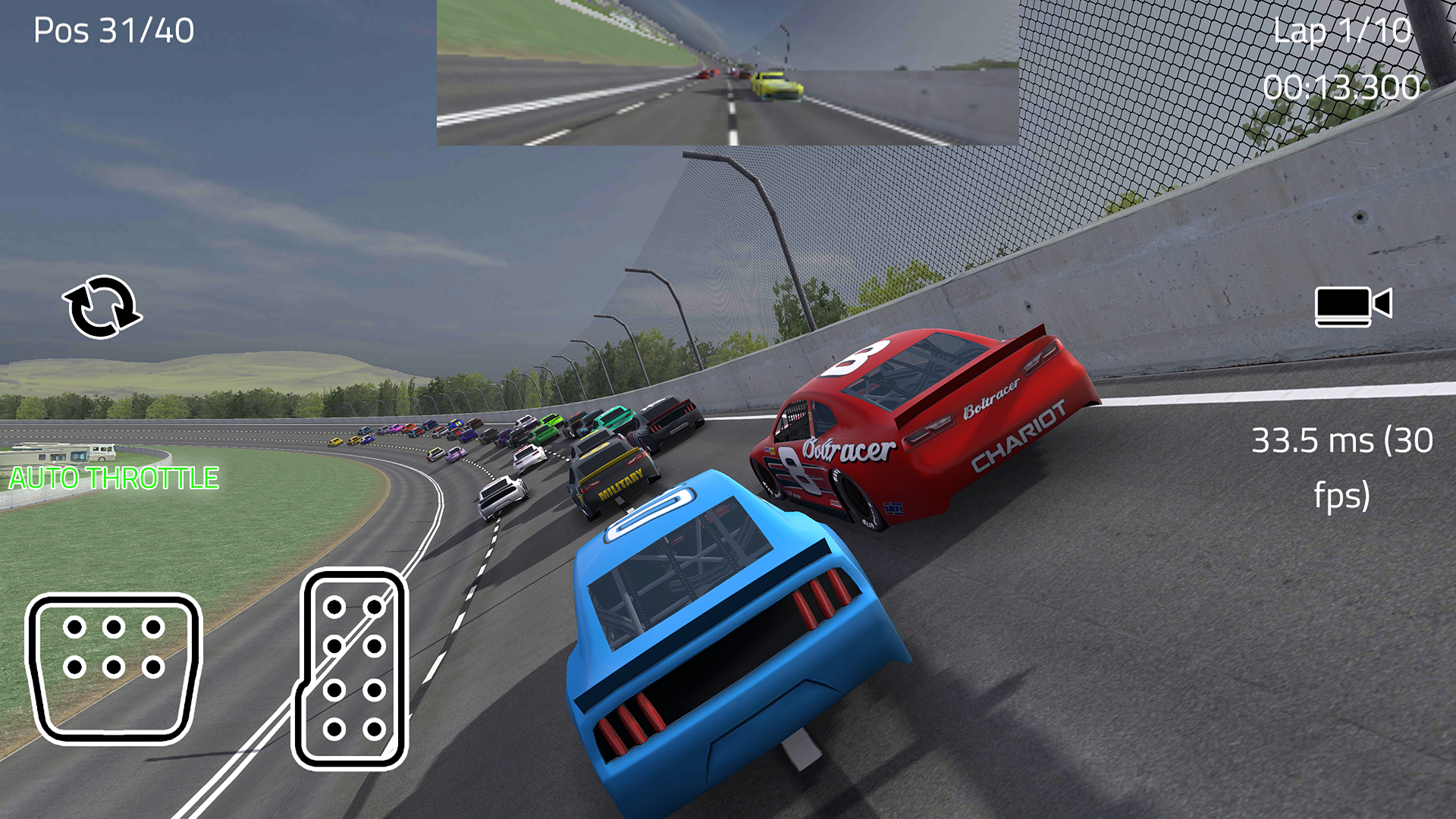 اسکرین شات 3 بازی Thunder Stock Car Racing 3