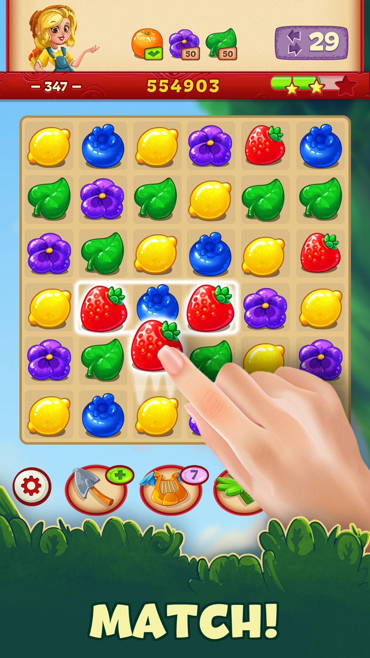 اسکرین شات 4 بازی Jacky's Farm: match 3 puzzle