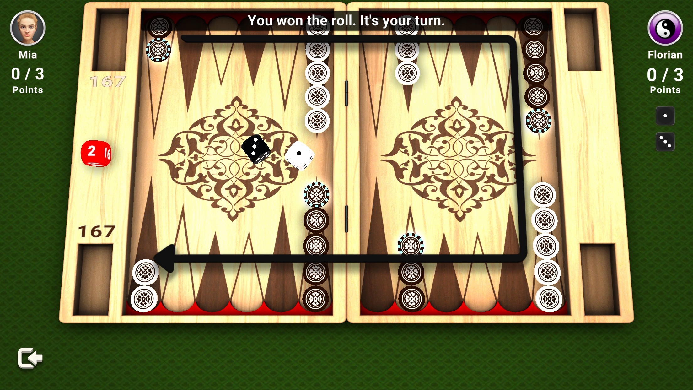 اسکرین شات 3 بازی Backgammon -  Board Game