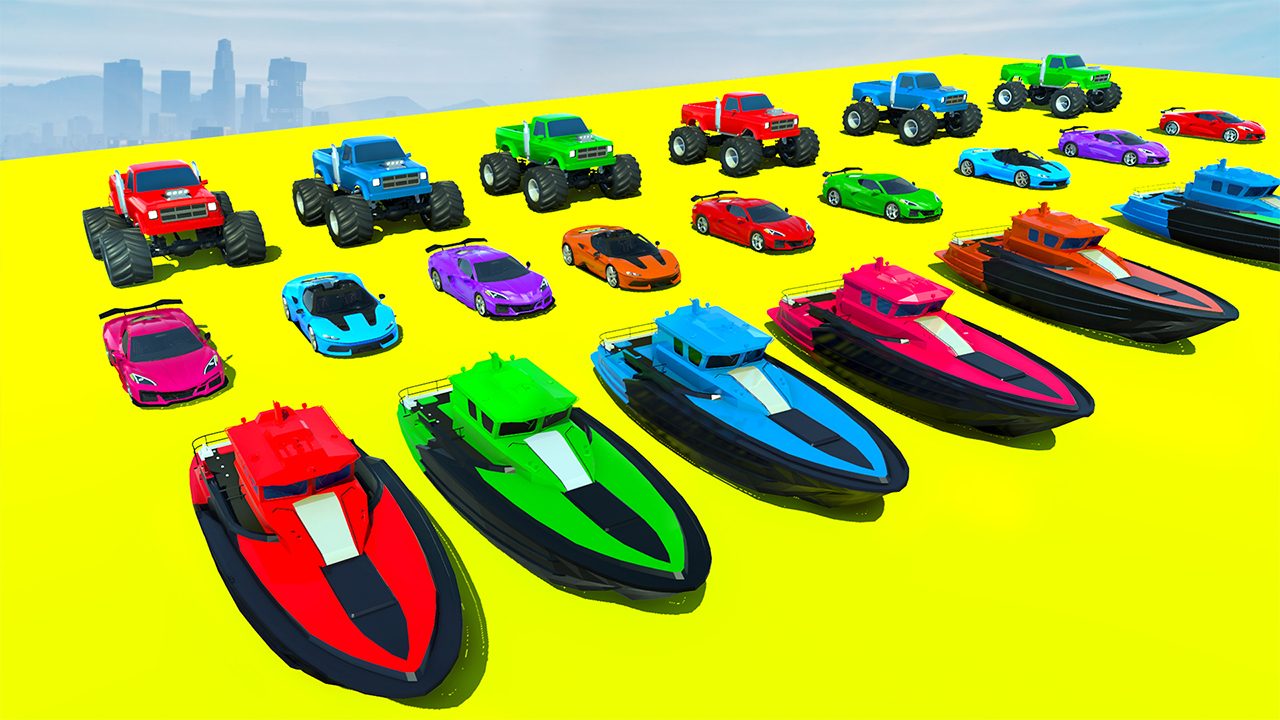 اسکرین شات 7 برنامه GT Car Stunt - Ramp Car Games