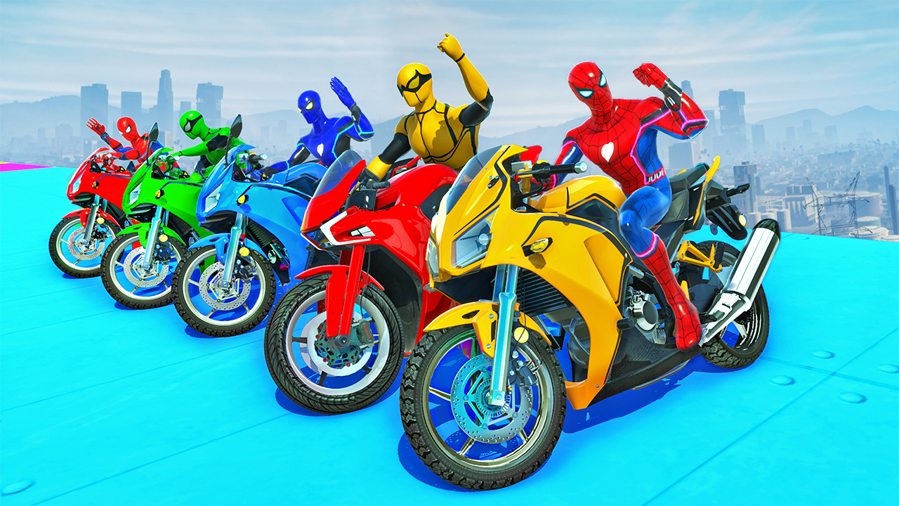 اسکرین شات 4 برنامه GT Car Stunt - Ramp Car Games