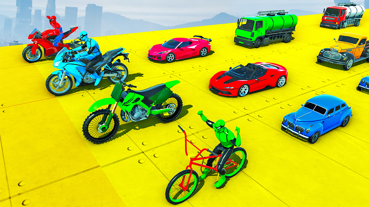 اسکرین شات 8 برنامه GT Car Stunt - Ramp Car Games