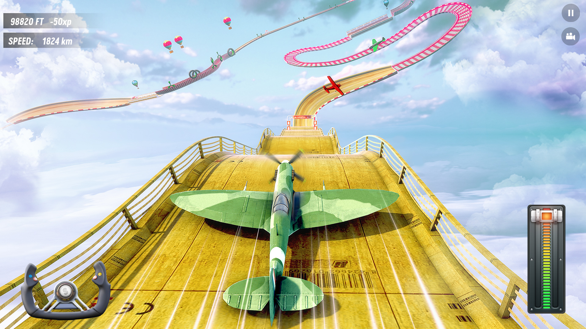 اسکرین شات 2 برنامه Plane Stunt Racing Plane Games