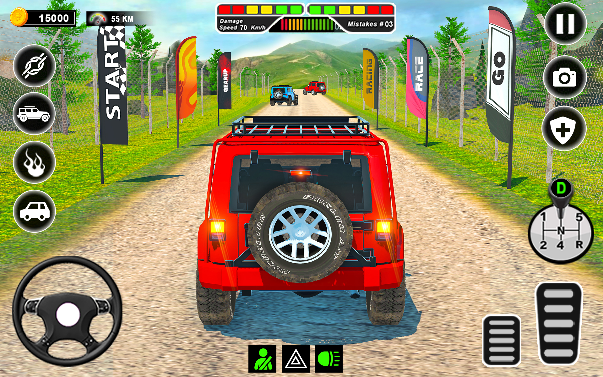 اسکرین شات 2 برنامه Extreme Jeep Driving Simulator