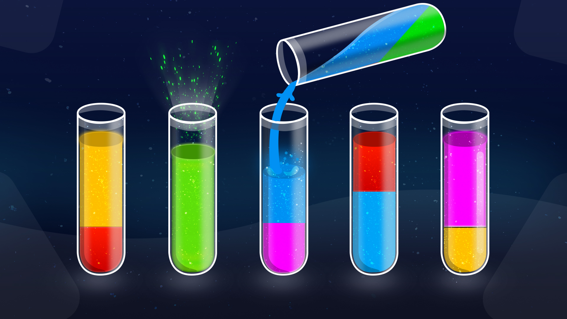 اسکرین شات 1 برنامه Water Sort Puzzle: Colors Sort