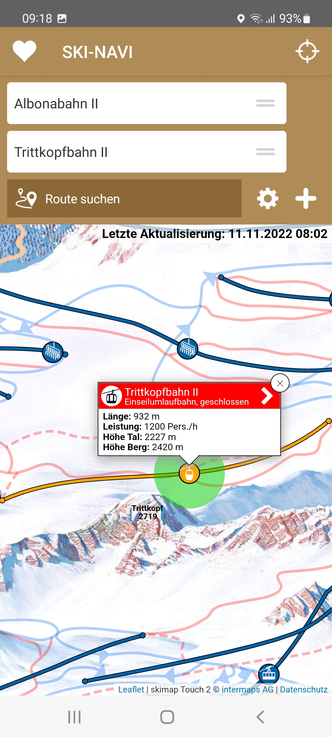 اسکرین شات 2 برنامه Ski Arlberg