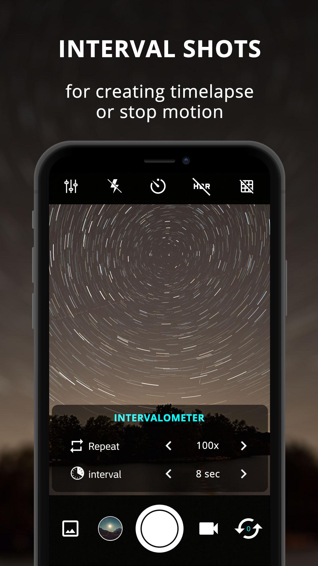 اسکرین شات 6 برنامه ProCam X - Lite :HD Camera Pro