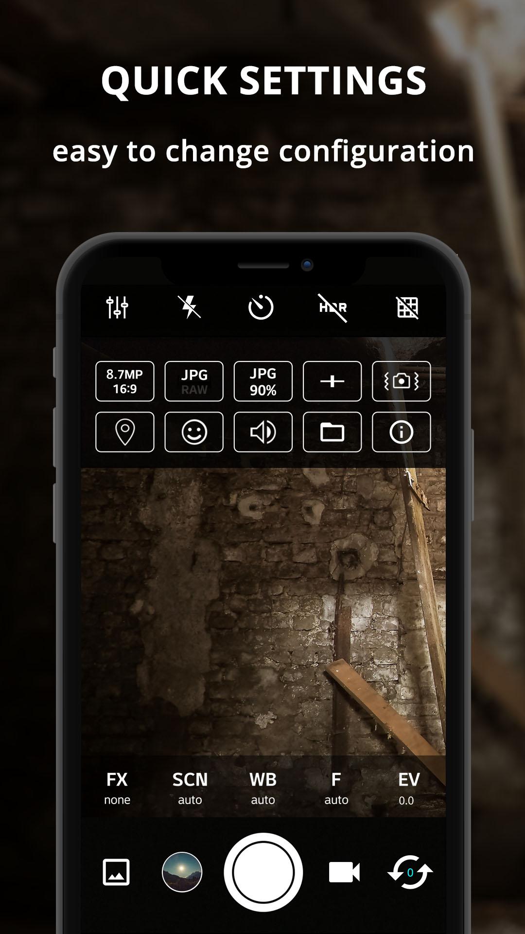 اسکرین شات 8 برنامه ProCam X - Lite :HD Camera Pro