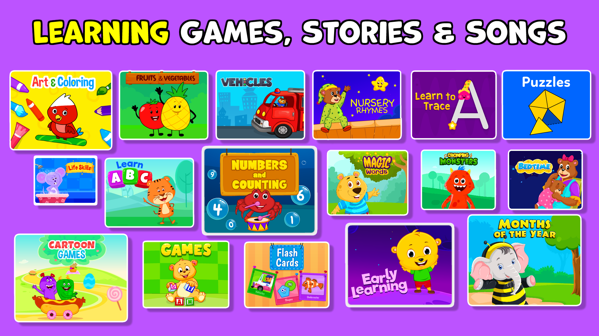 اسکرین شات 3 برنامه KidloLand Toddler & Kids Games