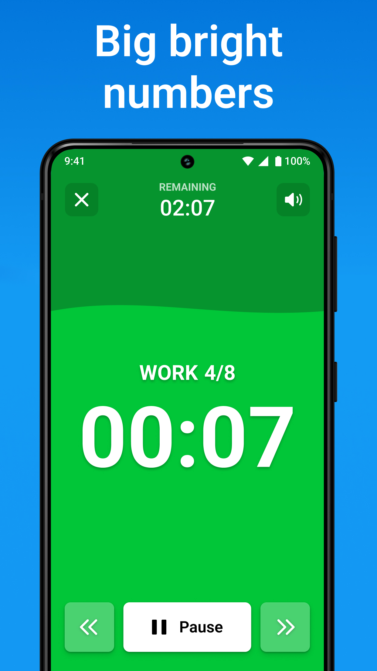 اسکرین شات 6 برنامه Interval Timer & Tabata Timer