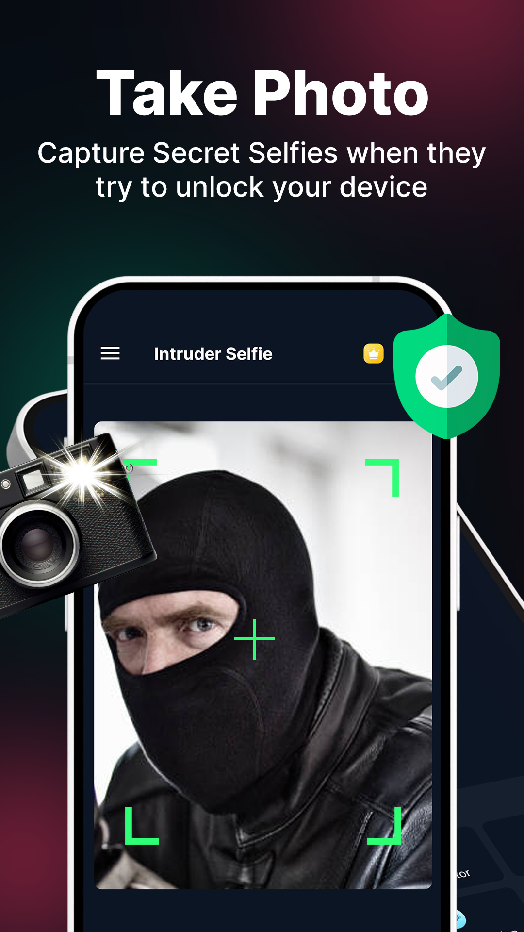 اسکرین شات 2 برنامه Intruder Selfie-Security Alarm