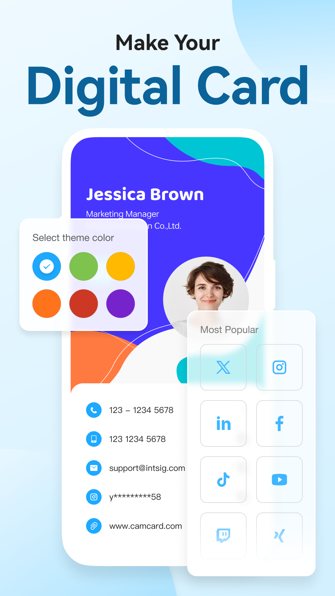 اسکرین شات 3 برنامه CamCard- scan card to contacts
