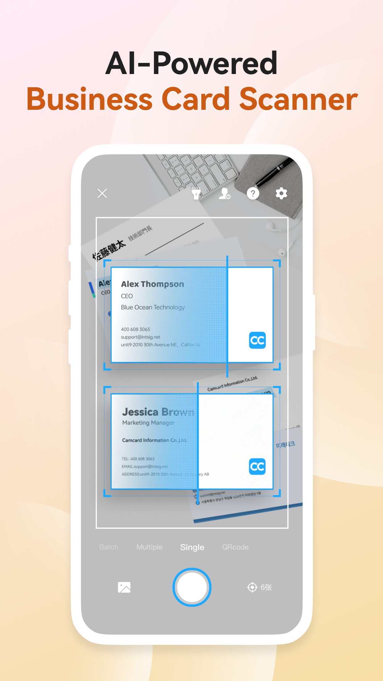 اسکرین شات 6 برنامه CamCard- scan card to contacts
