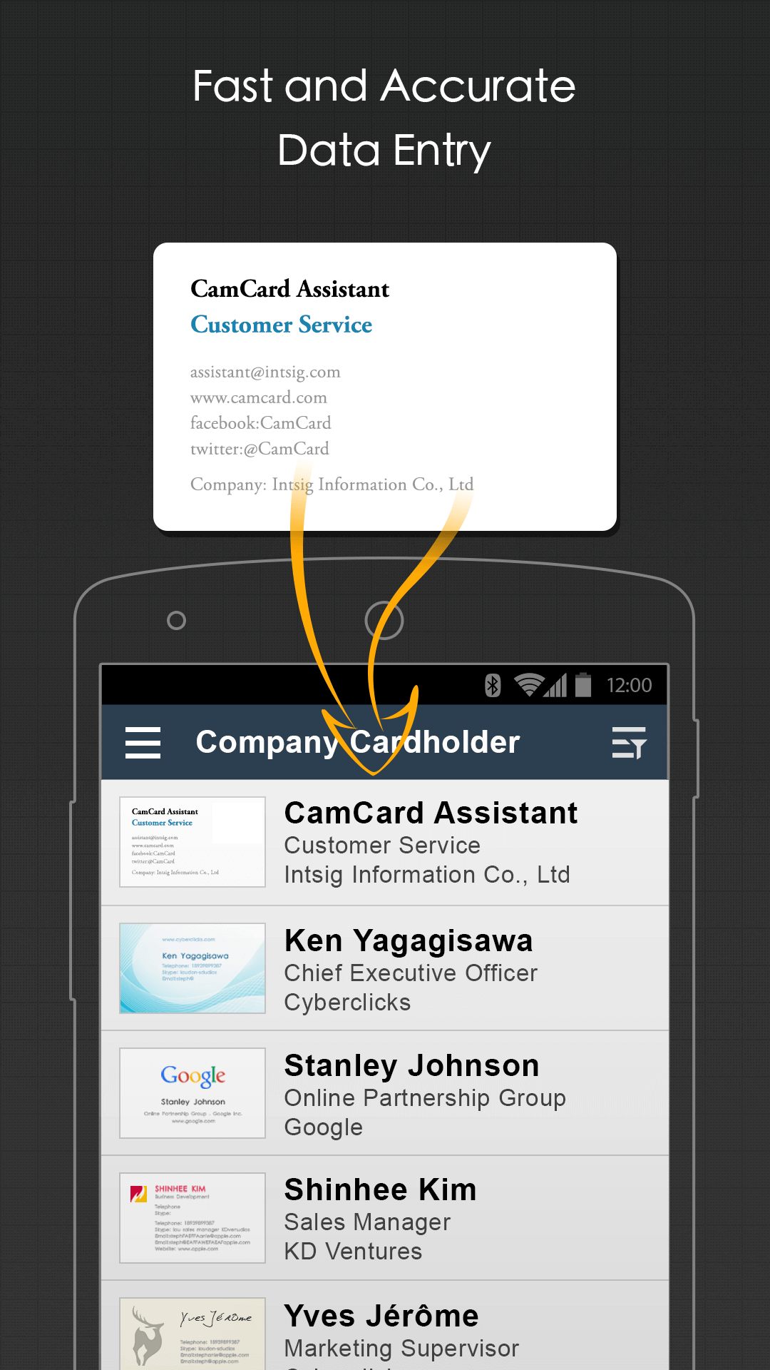 اسکرین شات 2 برنامه CamCard Business