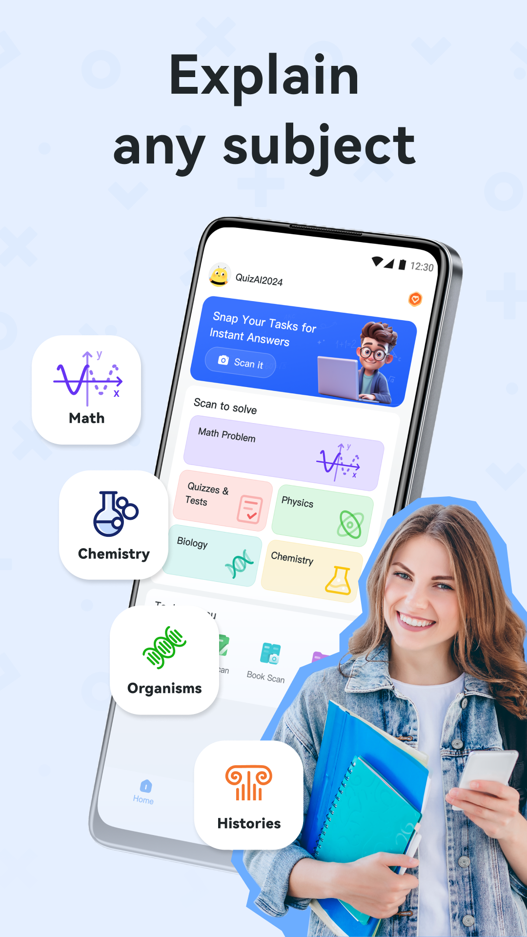 اسکرین شات 2 برنامه Quiz AI: AI Homework Helper