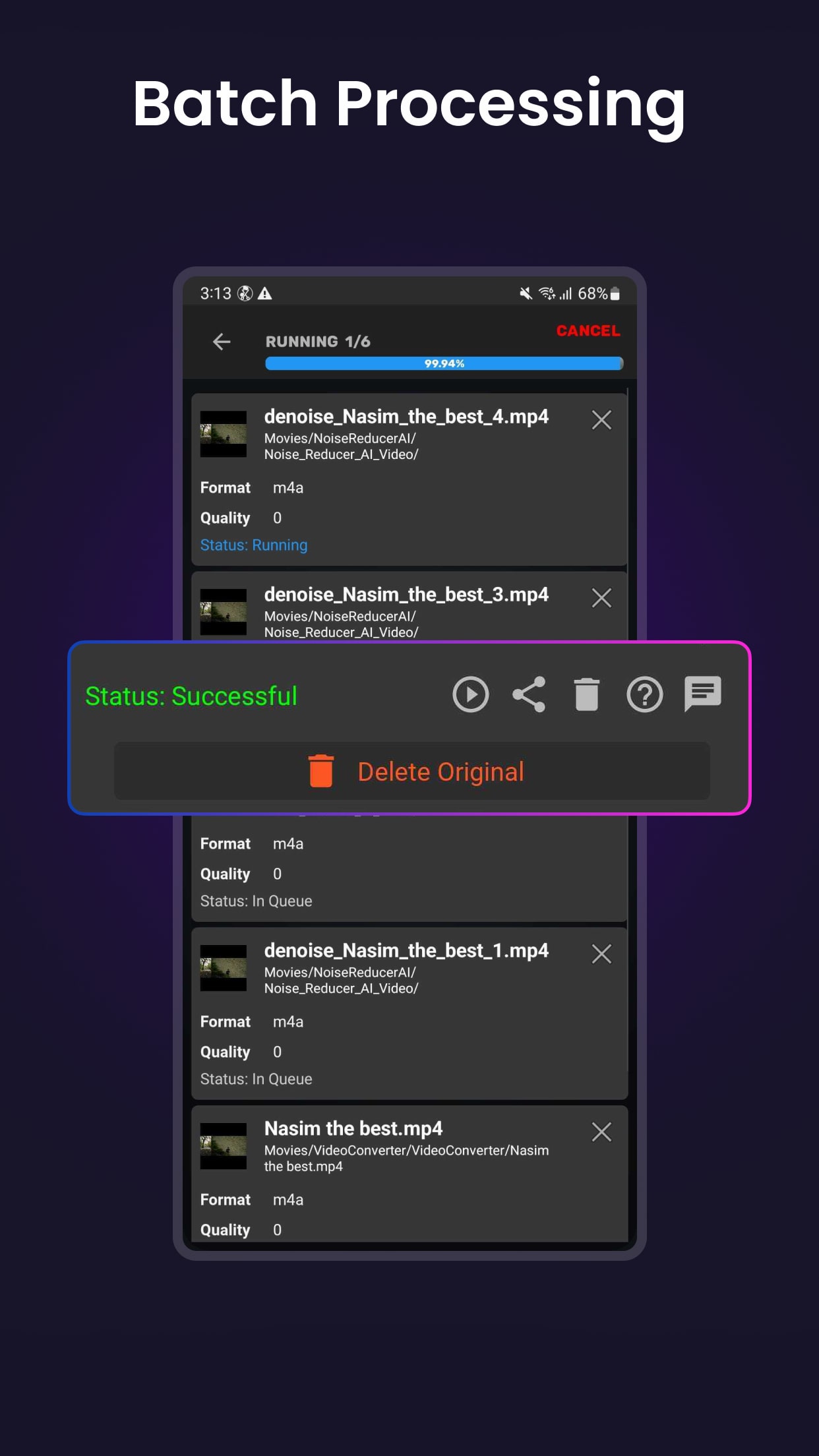 اسکرین شات 8 برنامه Video to Audio MP3 Converter