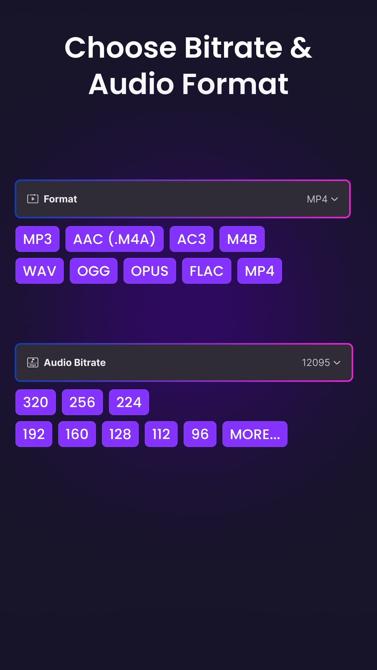 اسکرین شات 4 برنامه Video to Audio MP3 Converter
