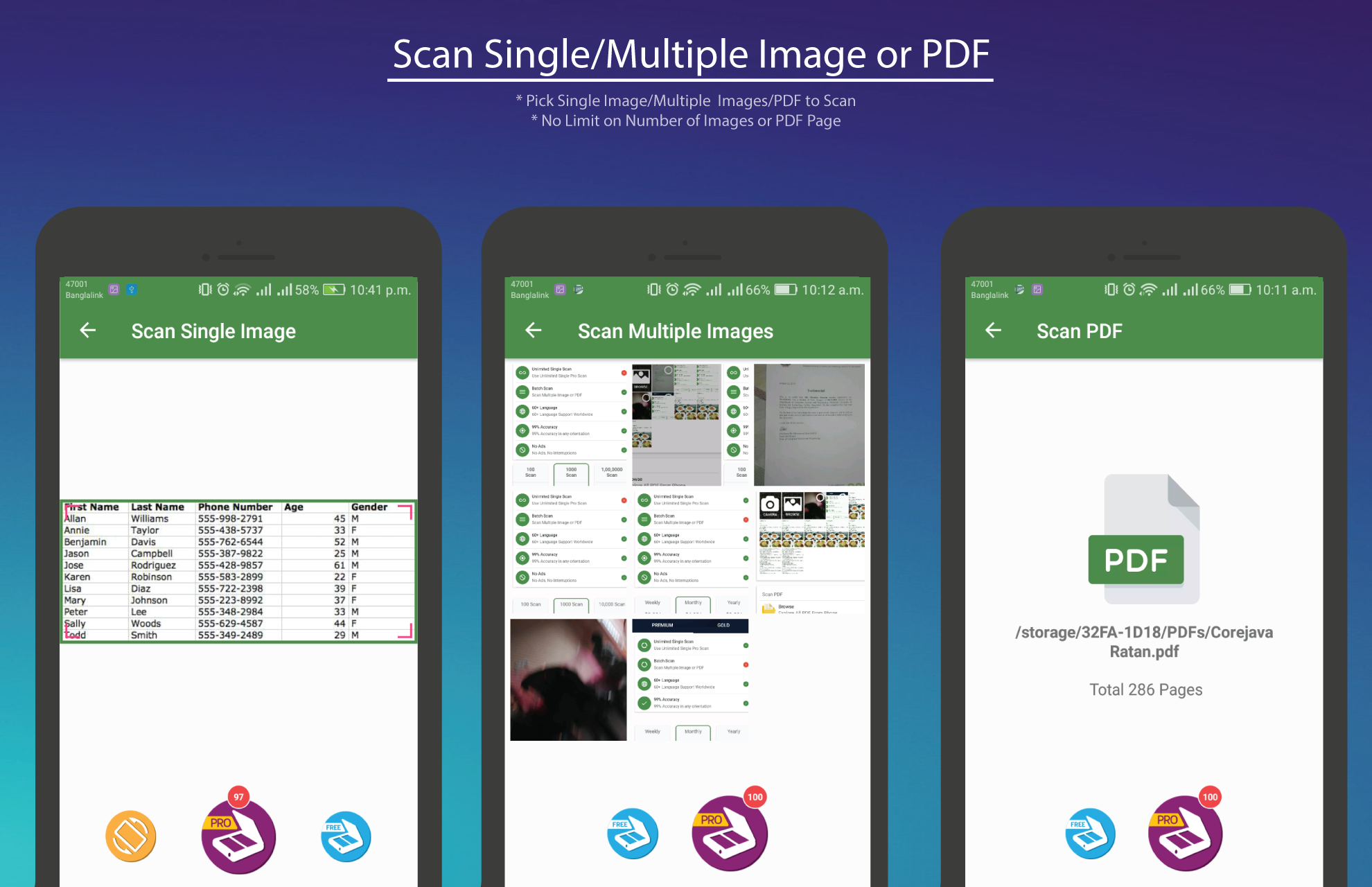 اسکرین شات 4 برنامه Image to Text,  document & PDF Scanner app