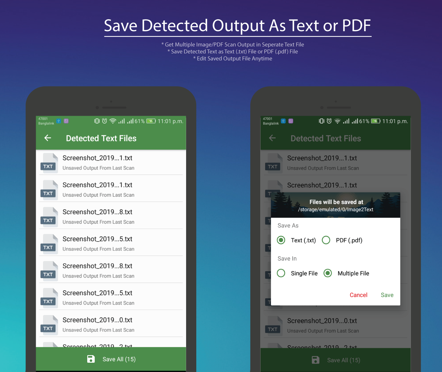 اسکرین شات 8 برنامه Image to Text,  document & PDF Scanner app