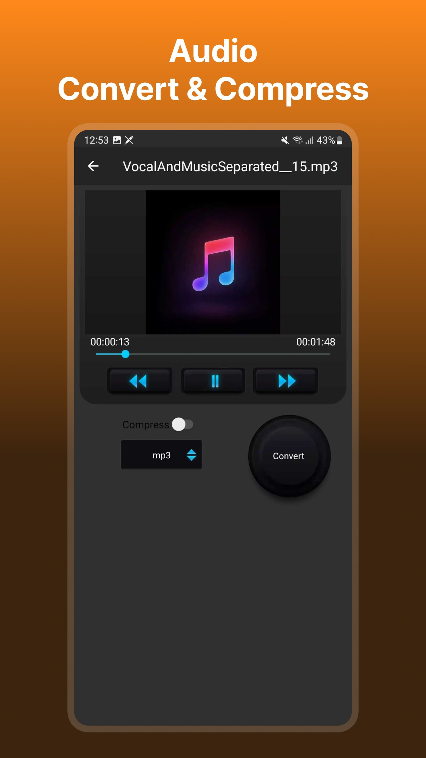 اسکرین شات 7 برنامه Audio Video Noise Reducer