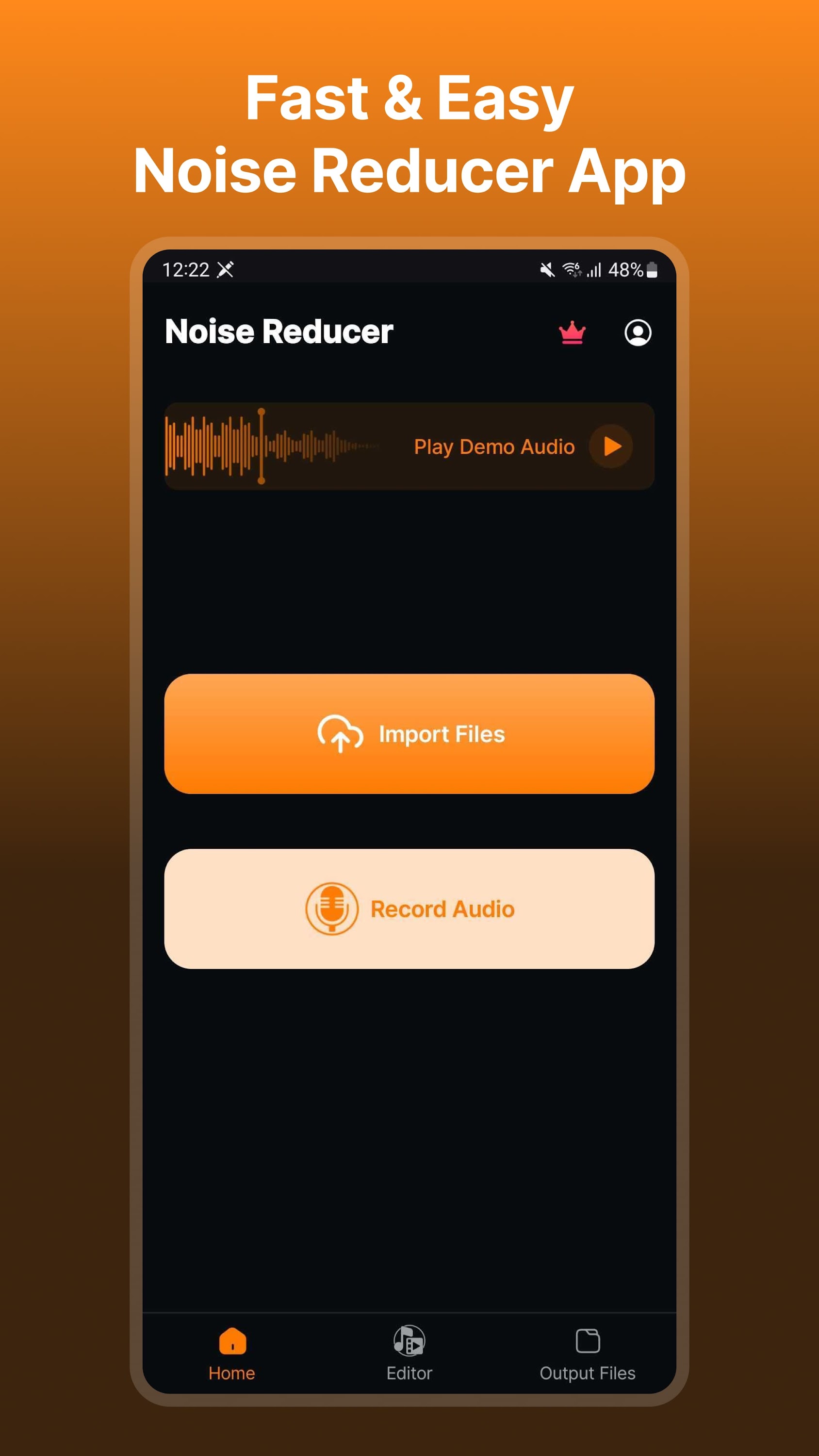 اسکرین شات 2 برنامه Audio Video Noise Reducer