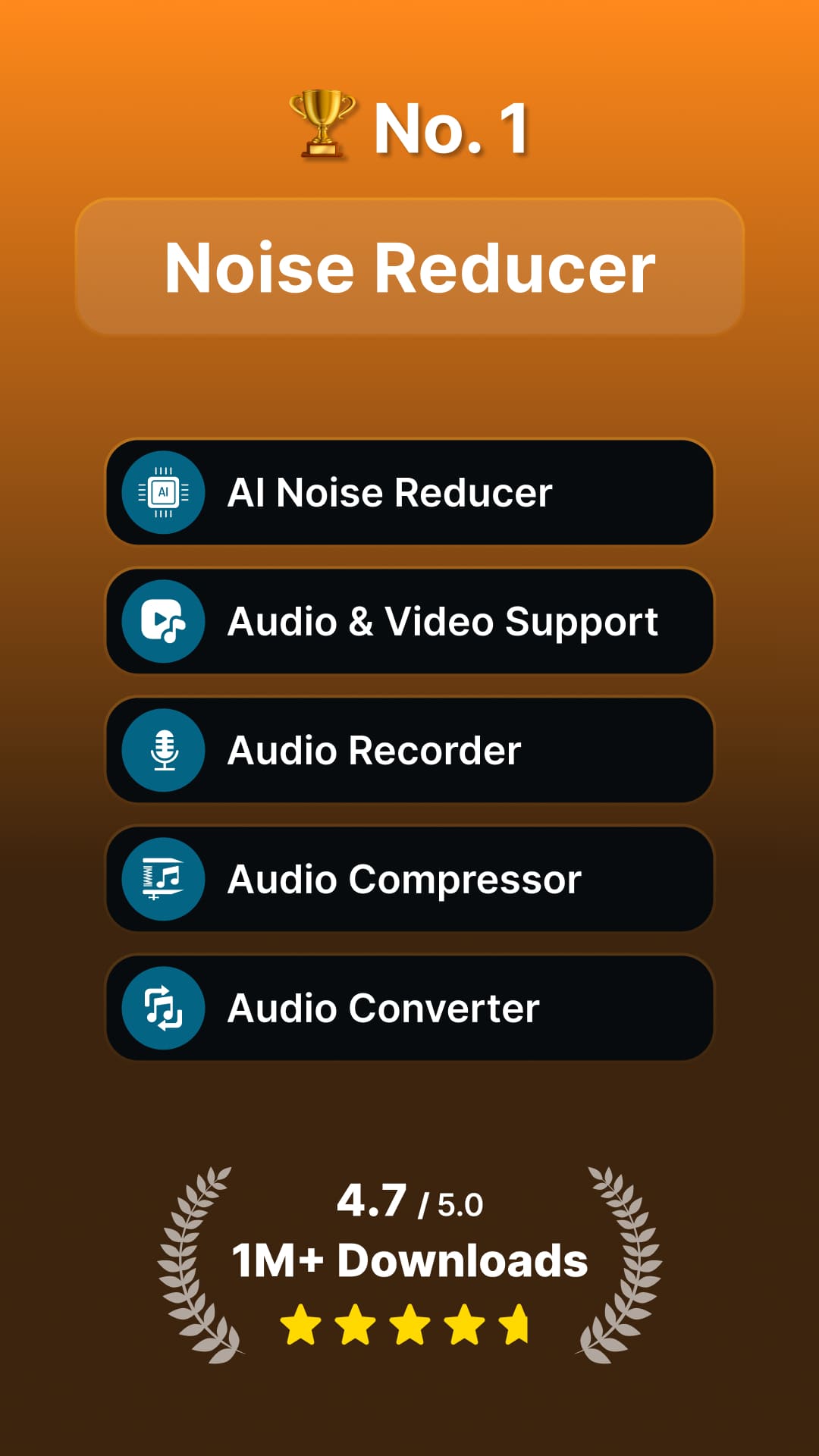 اسکرین شات 1 برنامه Audio Video Noise Reducer