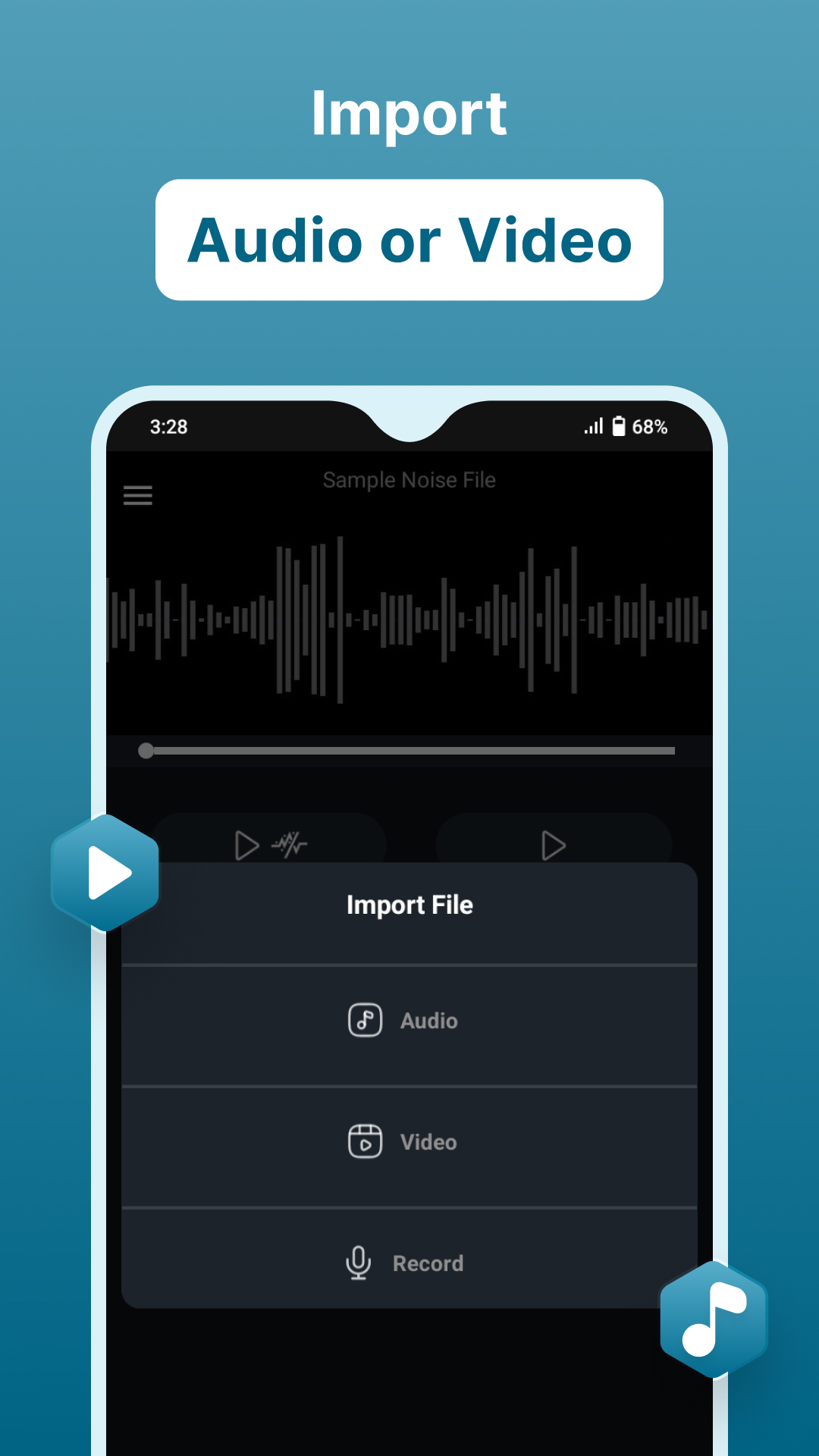 اسکرین شات 4 برنامه Audio Video Noise Reducer