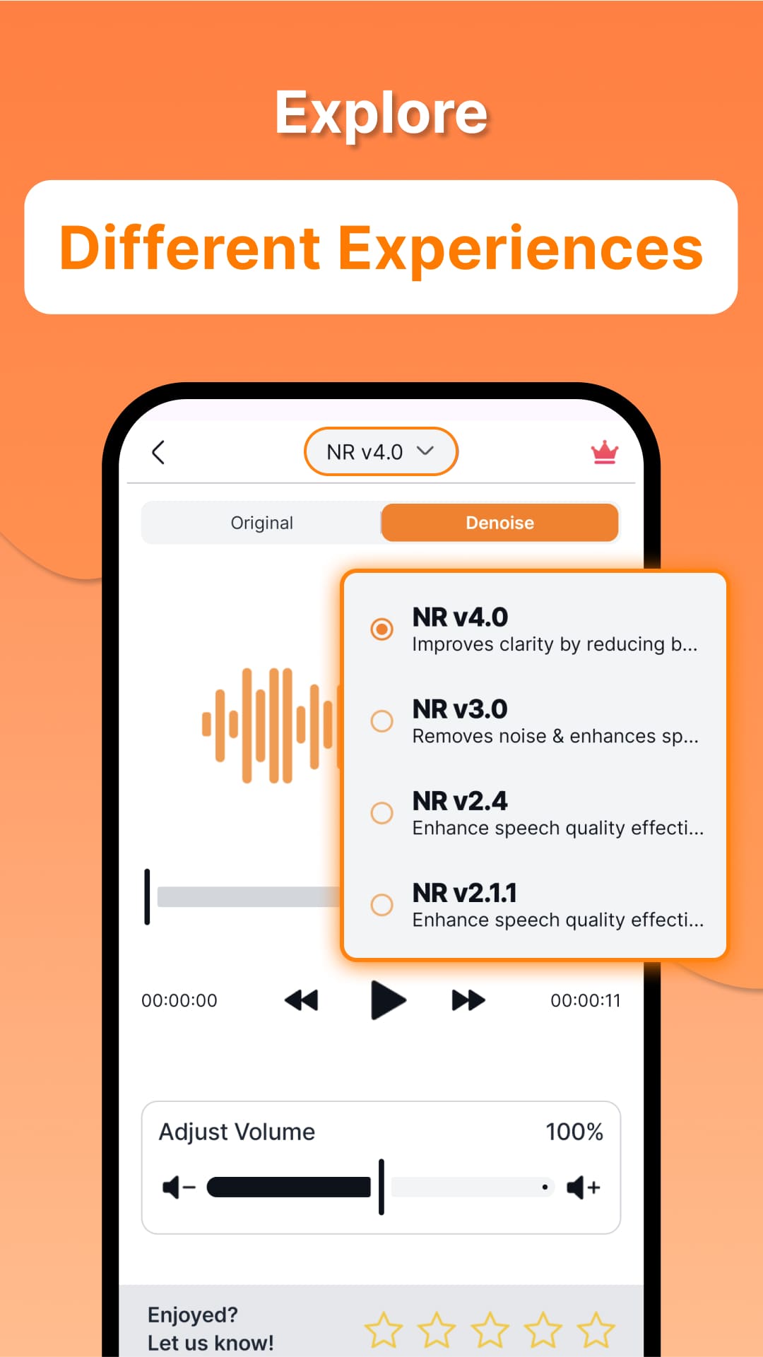 اسکرین شات 3 برنامه Boost Audio Voice Reduce Noise