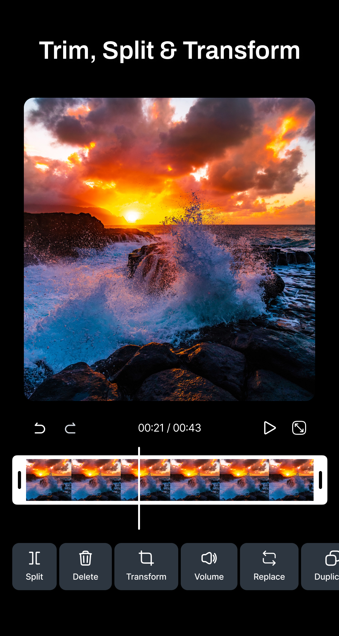 اسکرین شات 1 برنامه Video Editor & Maker - VidArt