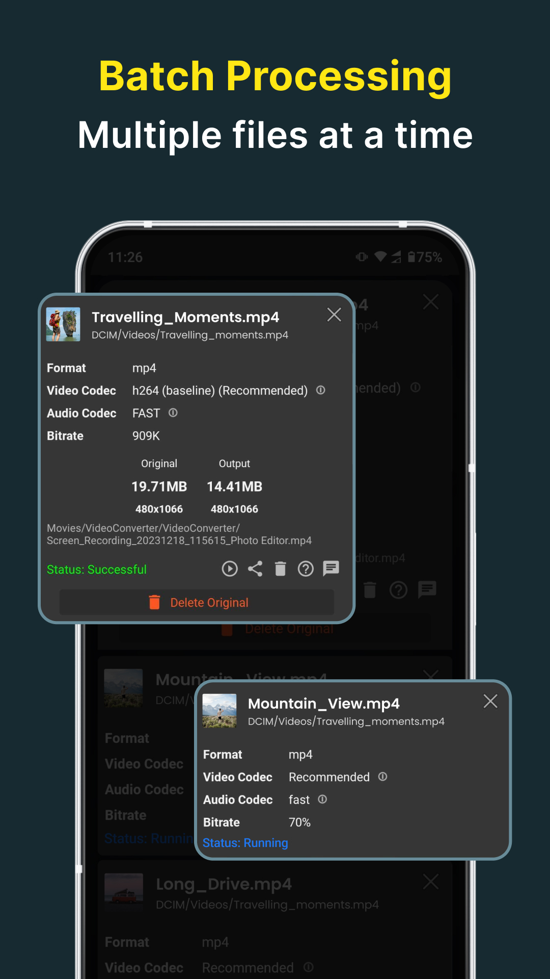 اسکرین شات 6 برنامه Video Converter, Compressor