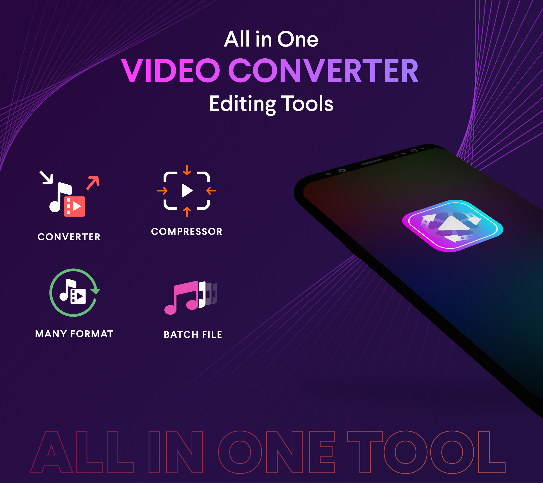 اسکرین شات 1 برنامه Video Converter & Compressor