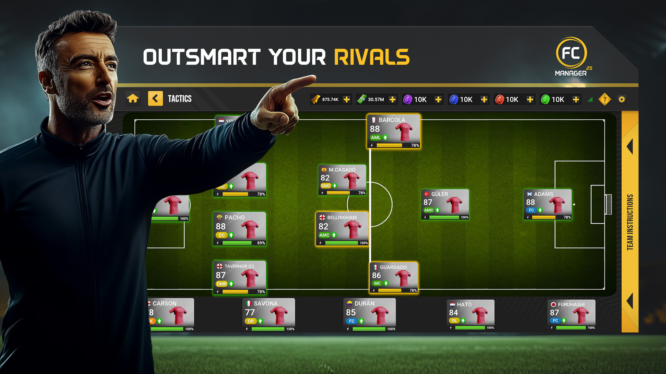 اسکرین شات 2 بازی FC Manager 25 - Football Game