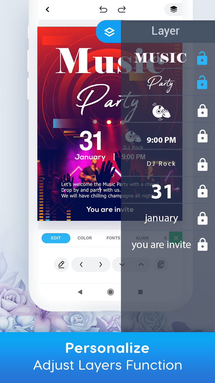 اسکرین شات 5 برنامه Invitation Card Maker