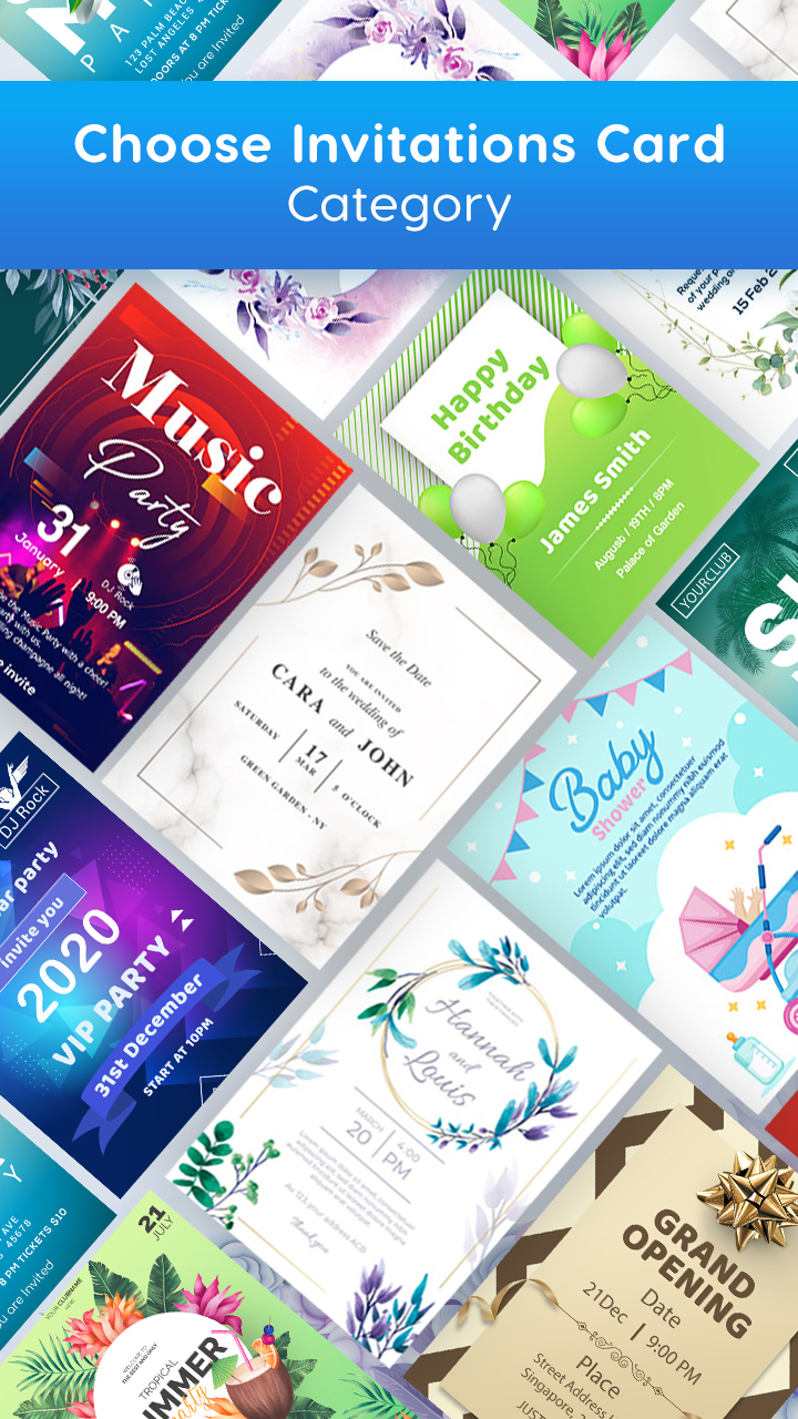 اسکرین شات 2 برنامه Invitation Card Maker