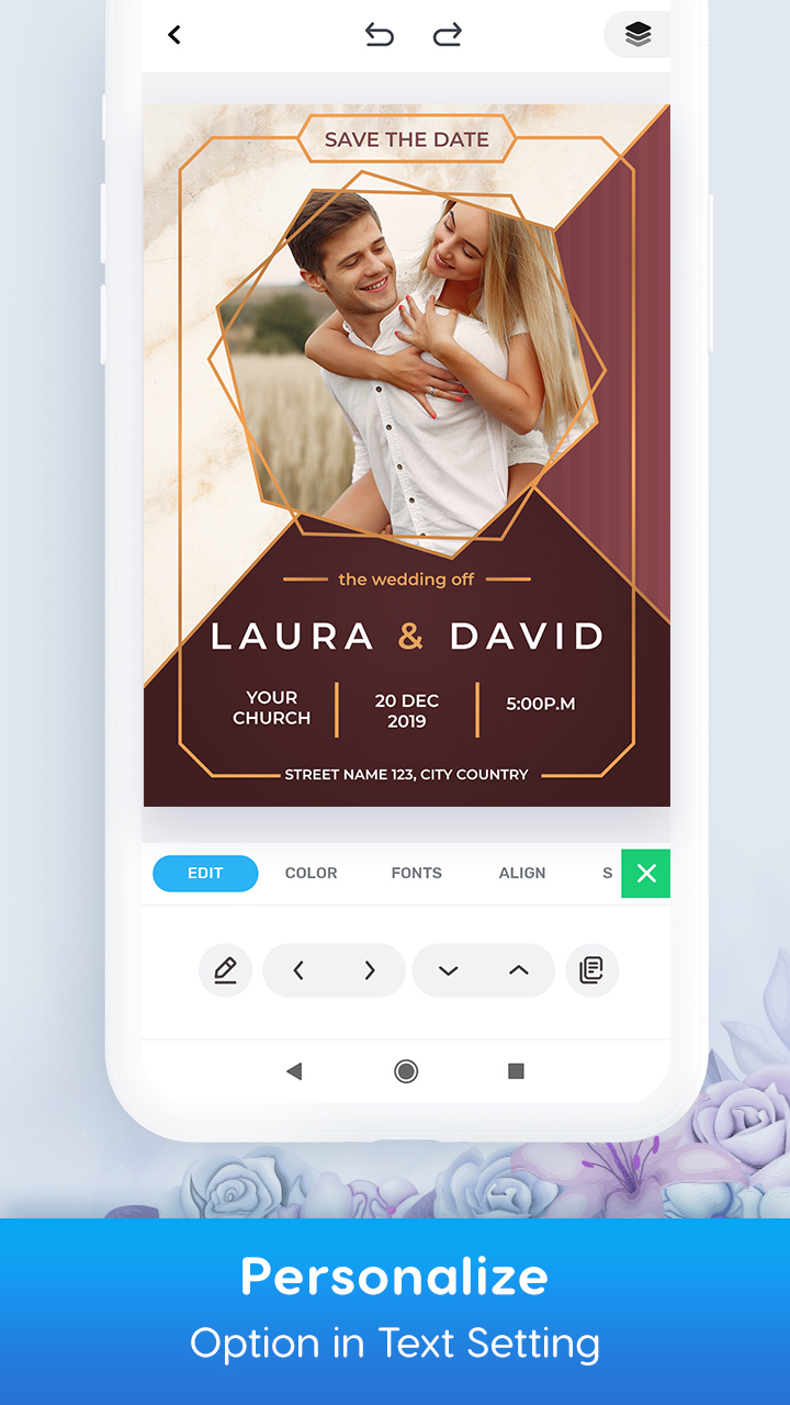 اسکرین شات 3 برنامه Invitation Card Maker